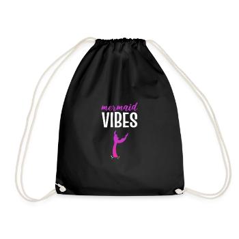 La sirène Vibes. Maîtresse de sirène. Poison - Sac de sport léger - noir - Devant