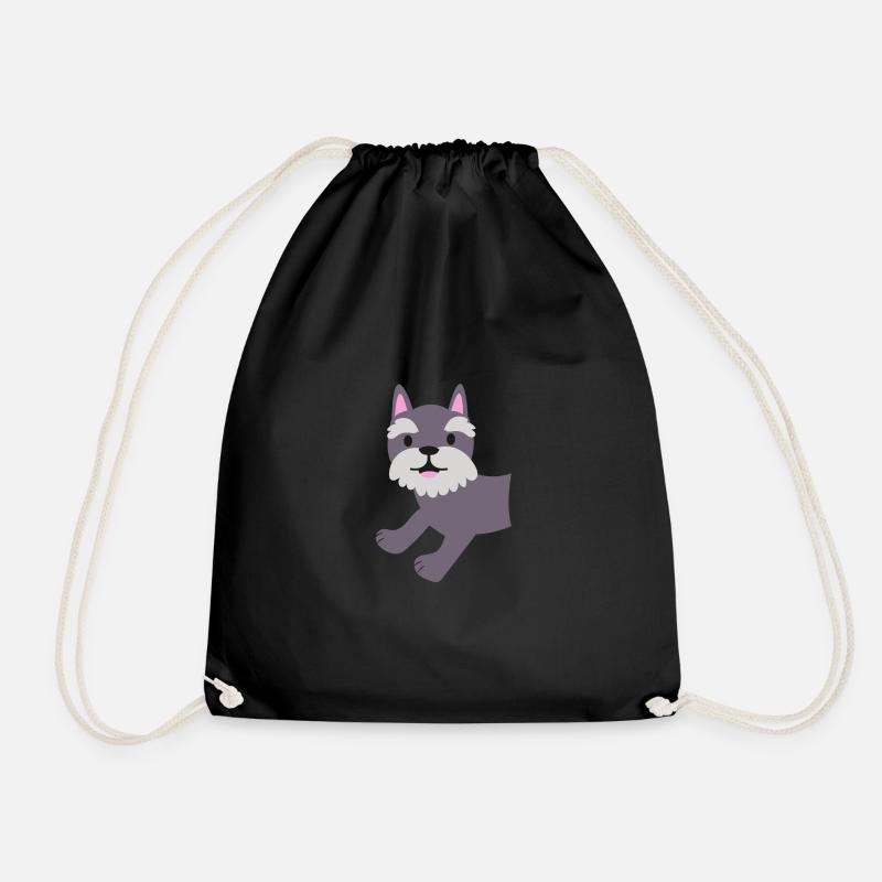 Hund | dog | Wuff - Turnbeutel - Schwarz