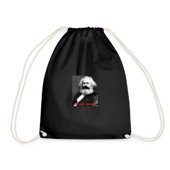 Karl Marx - Sac de sport léger - noir - Devant