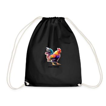 CHICK POWER - Turnbeutel - Schwarz - Vorne