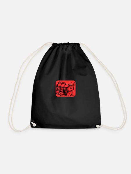 Famous Communists - Drawstring Bag - black