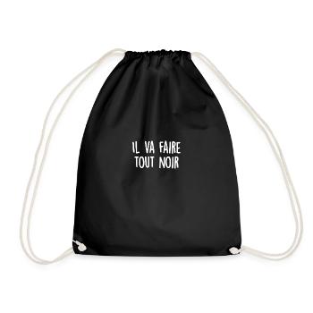 Il va faire tout noir - Sac de sport léger - noir - Devant