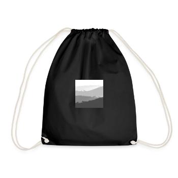 Moutons dans la brume - Sac de sport léger - noir - Devant