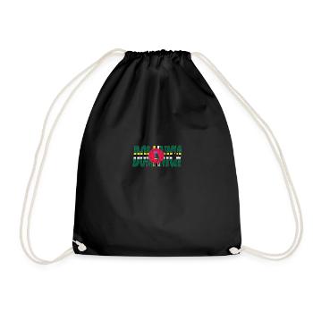 Dominica - Drawstring Bag - black - Front