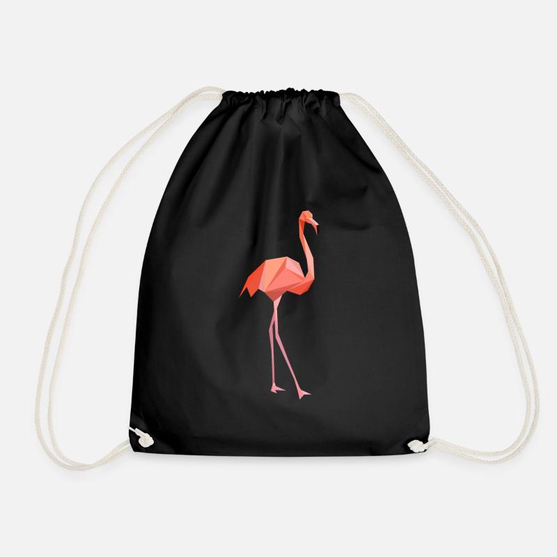 flamant rose - Sac de sport léger - noir