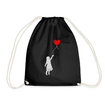 Des filles avec des ballons. Cadeau idée d’anniversaire - Sac de sport léger - noir - Devant