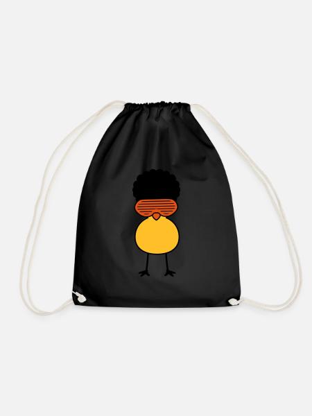 Funky Chick - Drawstring Bag - black