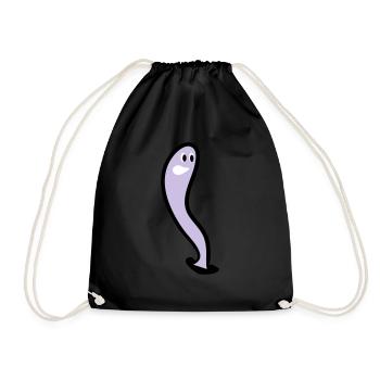 Un ver Worm un ver pluvial un ver livresque Wurm - Sac de sport léger - noir - Devant