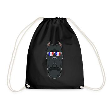 Cane Corso France Sunglasses I French Flag - Turnbeutel - Schwarz - Vorne