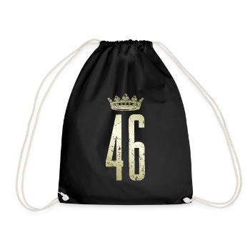 46 couronne numérique - Sac de sport léger - noir - Devant
