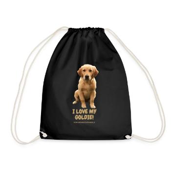 I love my Goldie! - Turnbeutel - Schwarz - Vorne