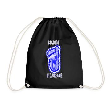 Gros pied grands rêves - Sac de sport léger - noir - Devant