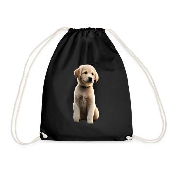 chien - Sac de sport léger - noir - Devant