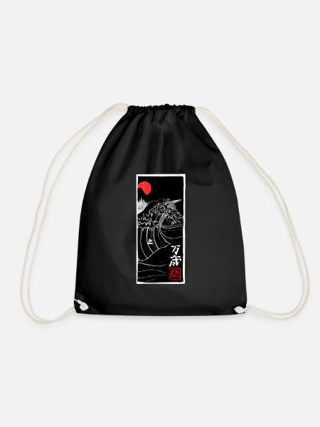 Manga Banzai - Drawstring Bag - black