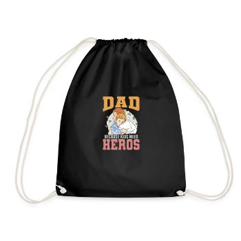 Vater Papa Vatertags Designs zum Vatertag - Turnbeutel - Schwarz - Vorne