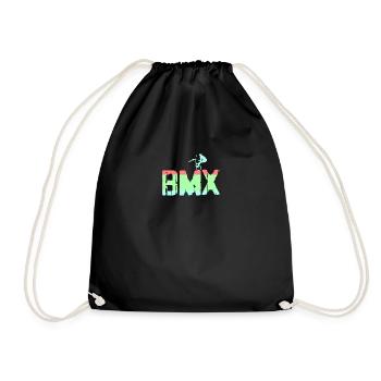 bmx - Drawstring Bag - black - Front