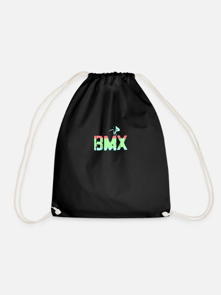 bmx - Drawstring Bag - black