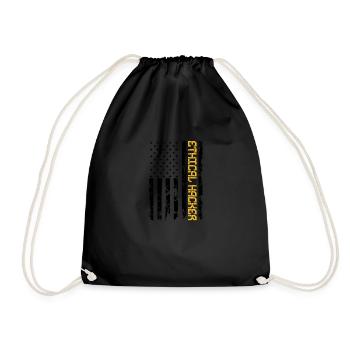 Ethical hacker Sniff Networks Not Drugs Cyber - Drawstring Bag - black - Front
