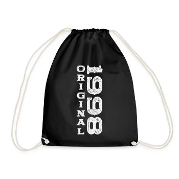 Né 1998 25ème anniversaire Cadeau homme / femme - Sac de sport léger - noir - Devant