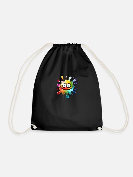 Fröhlicher Schleim - Turnbeutel - Schwarz