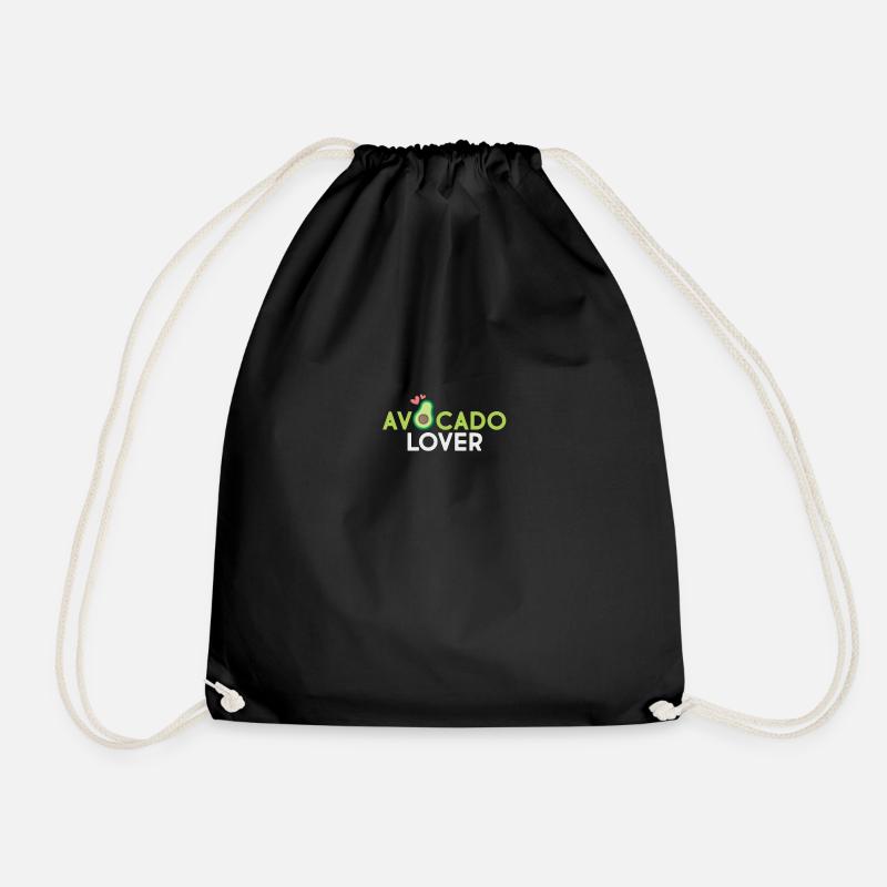 Avocado lover - Drawstring Bag - black