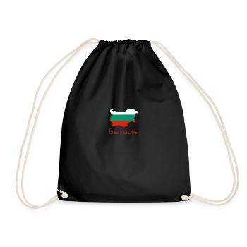 Bulgarien - Turnbeutel - Schwarz - Vorne