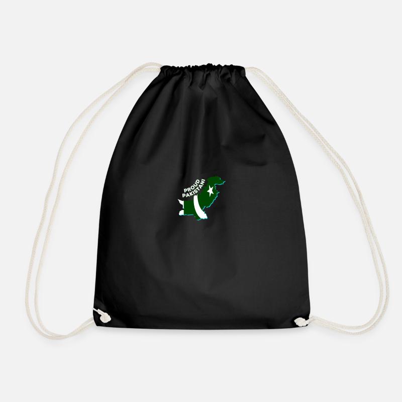 Proud To Be From Pakistan - Drawstring Bag - black