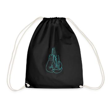 Gants de boxe - Sac de sport léger - noir - Devant