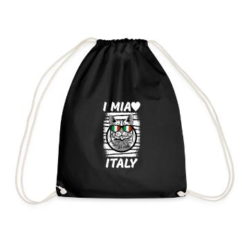 Italie Drapeau Vintage Drapeau Italien Occasion Look - Sac de sport léger - noir - Devant