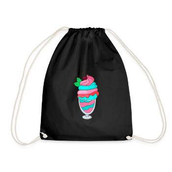 Sundae - Drawstring Bag - black - Front