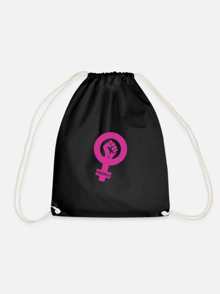 Feminist - Turnbeutel - Schwarz
