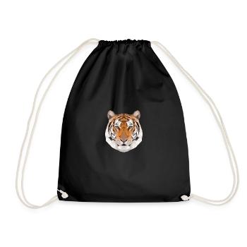 tiger - Drawstring Bag - black - Front