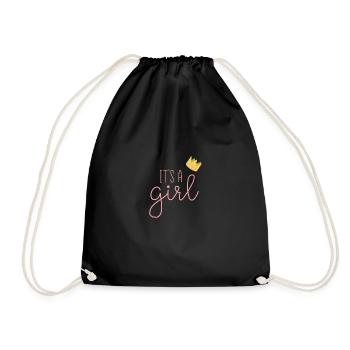 It's a girl - Turnbeutel - Schwarz - Vorne