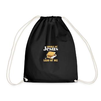 Camp de l’école biblique Smore of Jesus Less of Me - Sac de sport léger - noir - Devant