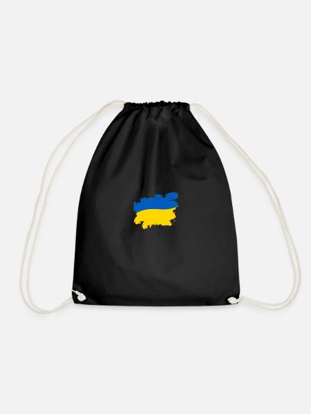 Ukraine - Turnbeutel - Schwarz
