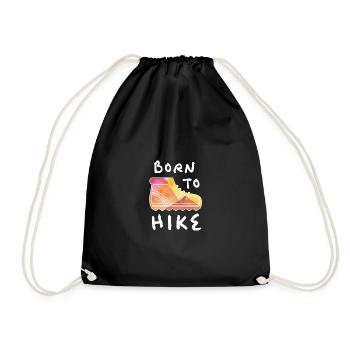Born To Hike Outdoor pour les amis de la nature et - Sac de sport léger - noir - Devant