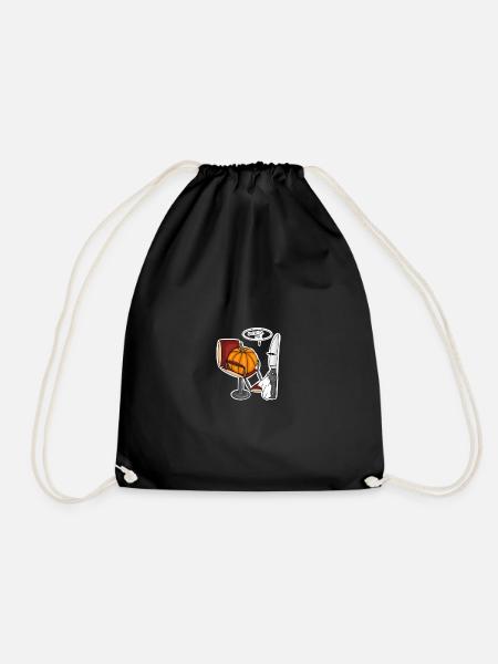 surprise me pumpkin Halloween - Drawstring Bag - black