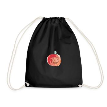 Autumn Pumpkin Halloween October Gift Idea - Drawstring Bag - black - Front
