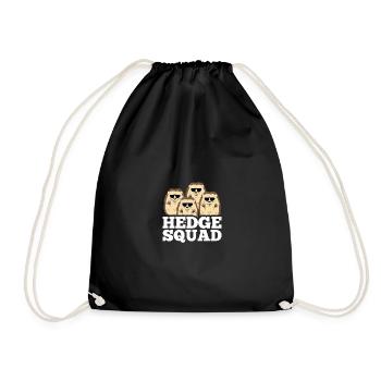 Hedgesquad Hérisson Pun - Sac de sport léger - noir - Devant