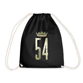 54 numéros couronne - Sac de sport léger - noir - Devant