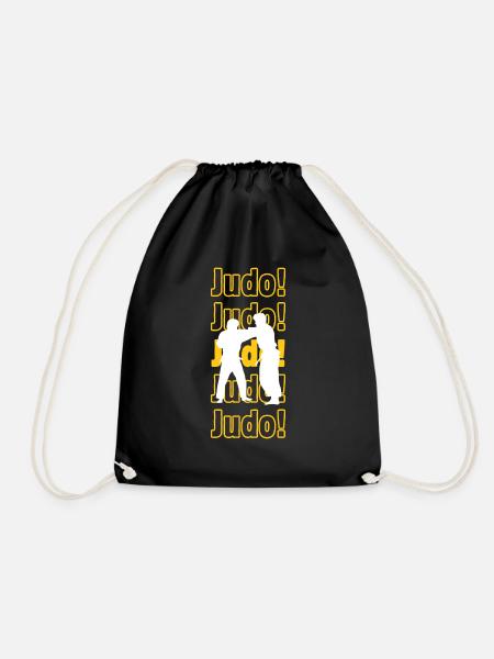 Judo judo judo - Drawstring Bag - black