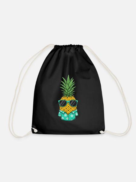 Kühle Ananas - Turnbeutel - Schwarz