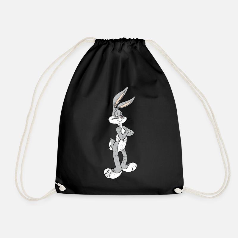 Looney Tunes Bugs Bunny Vintage Pose - Turnbeutel - Schwarz