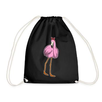 Arc à cheveux de flamant rose - Sac de sport léger - noir - Devant