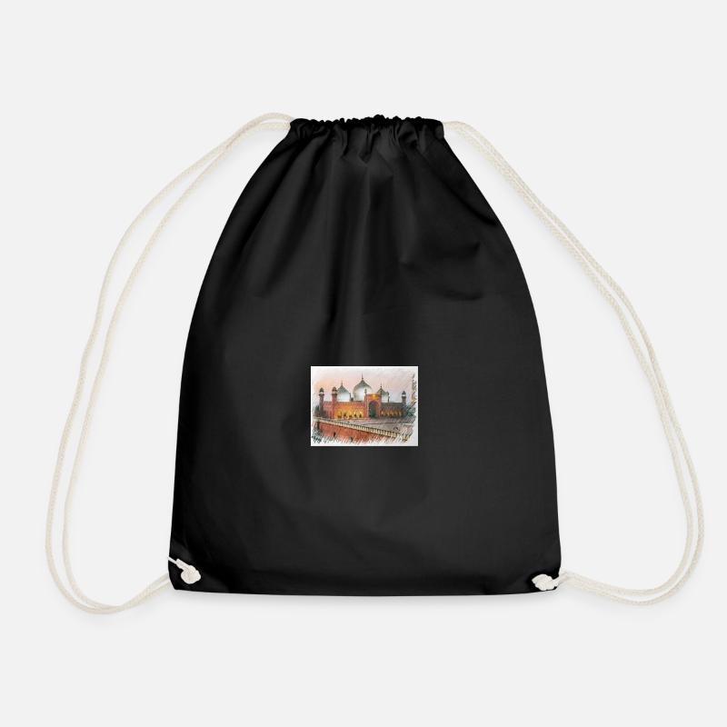 Lahore ,Pakistan - Drawstring Bag - black