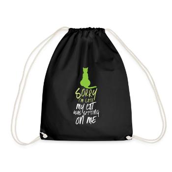 Chat drôle Dire Chat Cadeau Chat Chat - Sac de sport léger - noir - Devant
