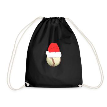 Weihnachten Christmas Vintage Heiligabend Spruch - Turnbeutel - Schwarz - Vorne
