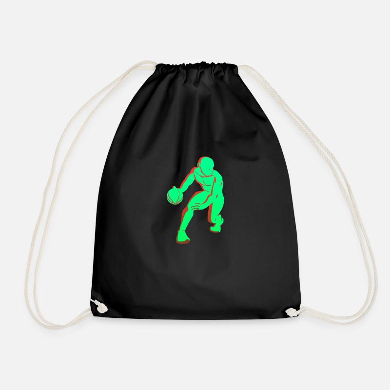Basketballer Design - Turnbeutel - Schwarz