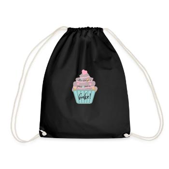 It's always a great time to bake! - Turnbeutel - Schwarz - Vorne