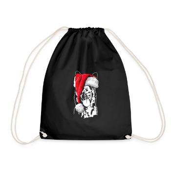 Père Noël Malinois Saint-Nicolas chiens Wilsigns - Sac de sport léger - noir - Devant